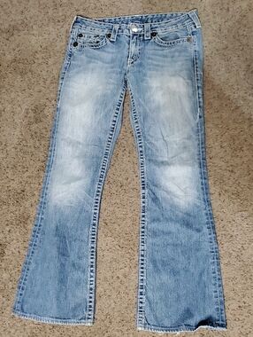 True Religion Light Blue Flared Jeans